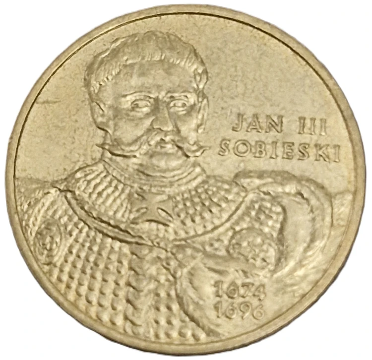 Moneta okolicznościowa 2 zł Jan III Sobieski 2001 rewers