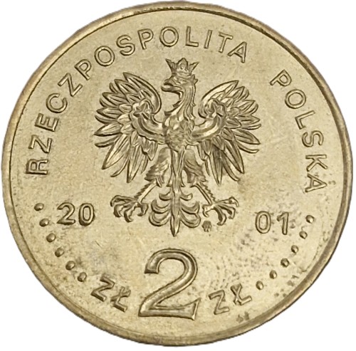 Moneta okolicznościowa 2 zł Kopalnia Soli w Wieliczce 2001 awers