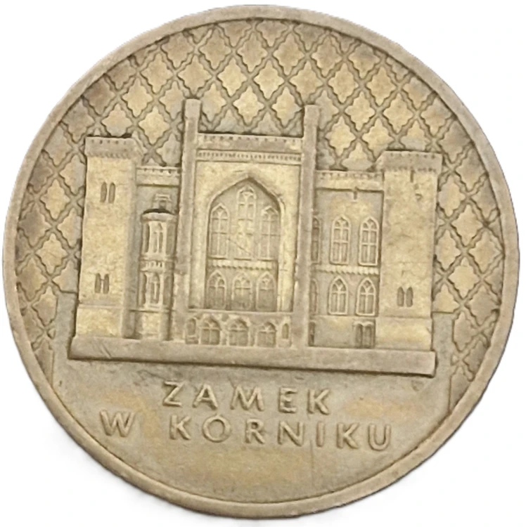 Moneta 2 zł Zamek w Kórniku 1998 stan 2 rewers