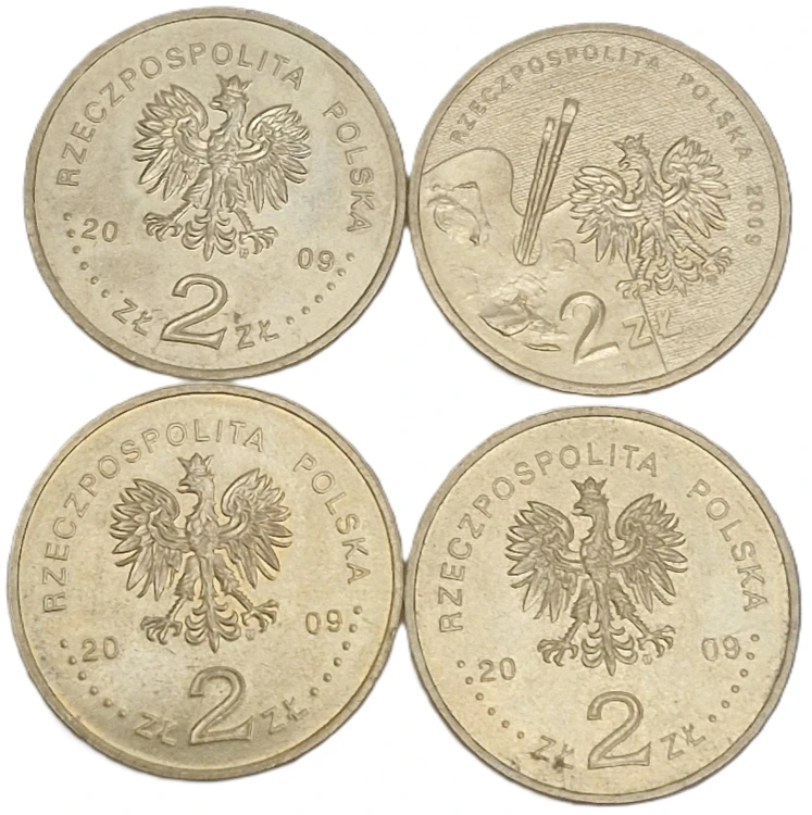 Moneta 2 zł 2009 zestaw 1 rewers