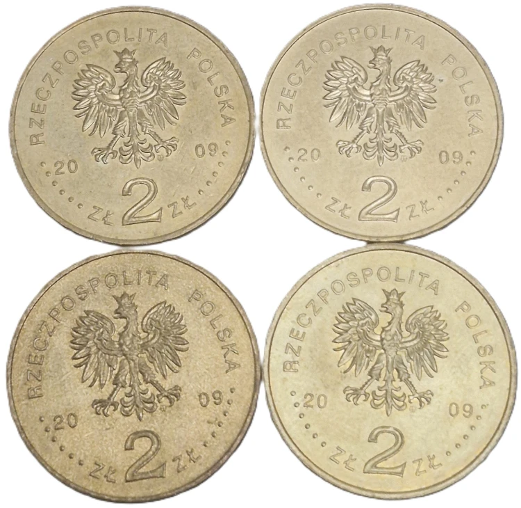 Moneta 2 zł 2009 zestaw 2 awers