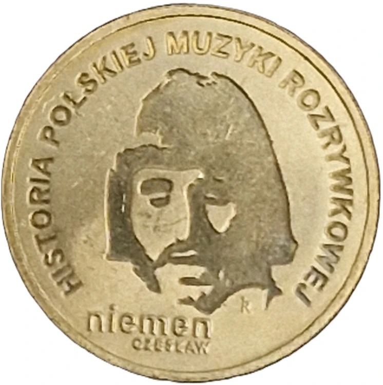 Moneta 2 zł Czesław Niemen 2009 rewers