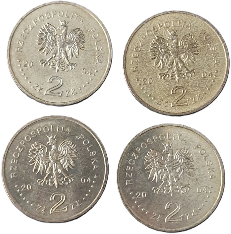 Moneta 2 zł 2004 zestaw 1 awers