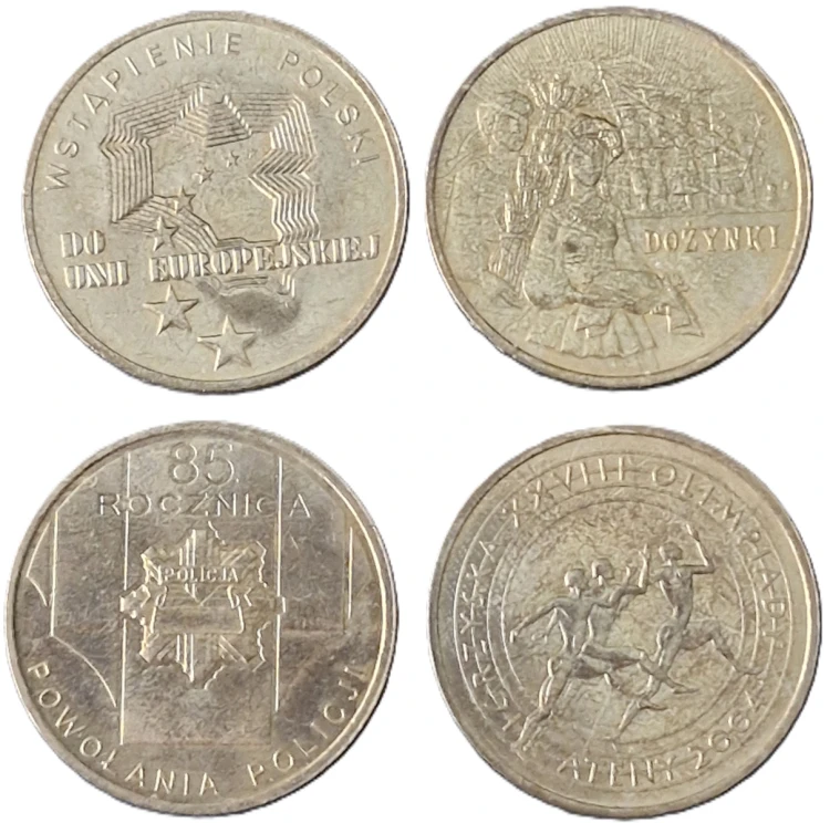 Moneta 2 zł 2004 zestaw 1 rewers