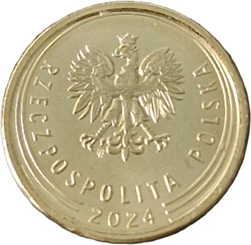 Moneta 2 grosze 2024 awers