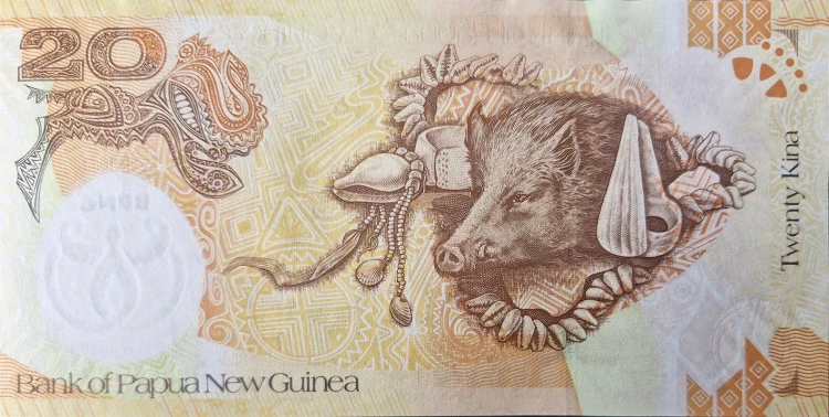 Papua Nowa Gwinea banknot 20 kina 2008 rewers