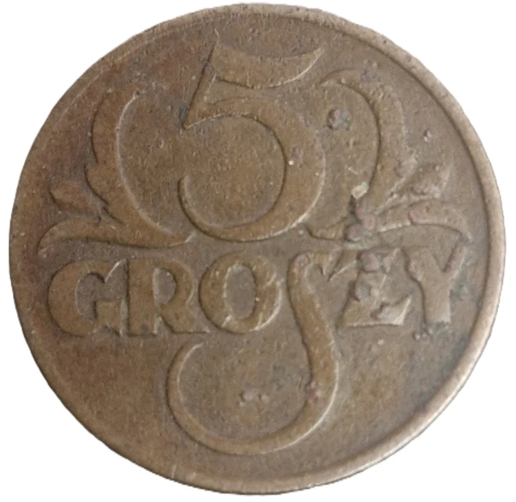 Moneta 5 groszy 1931 rewers