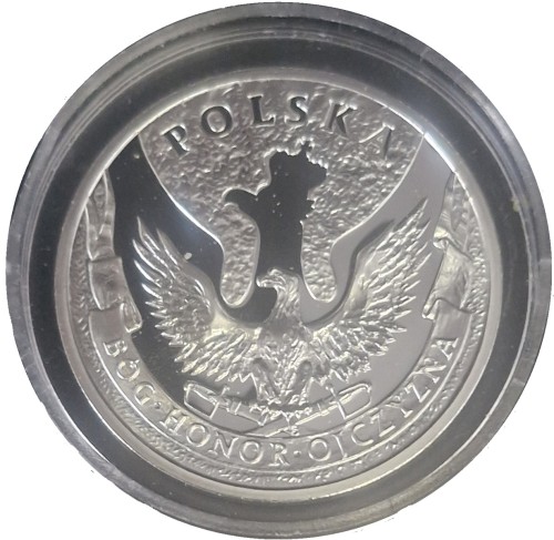Smoleńsk 10 kwietnia 2010 srebrny numizmat Ag999 awers