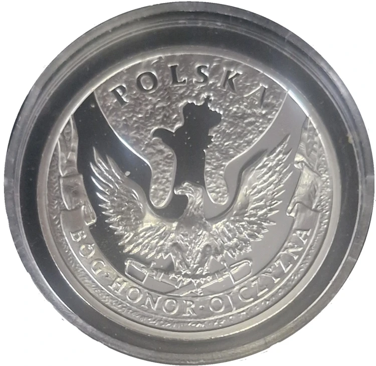 Smoleńsk 10 kwietnia 2010 srebrny numizmat Ag999 awers