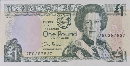 Jersey Banknot 1 Pound awers