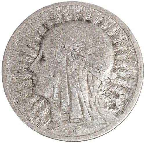 Moneta 2 złote 1932 Polonia Głowa Kobiety rewers