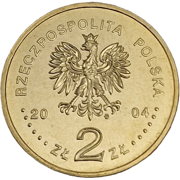 Moneta okolicznościowa 2 zł Igrzyska Ateny 2004 awers