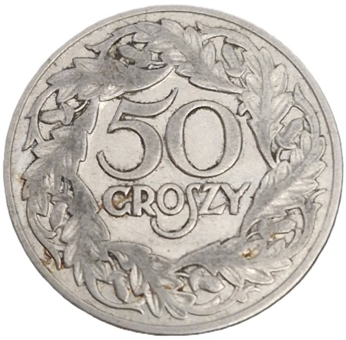Moneta 50 groszy 1923 rewers