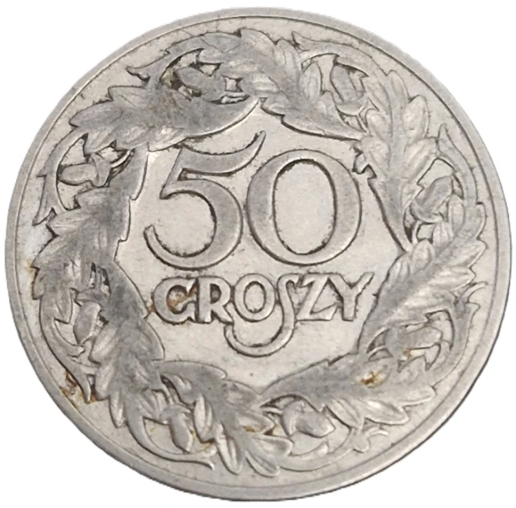 Moneta 50 groszy 1923 rewers