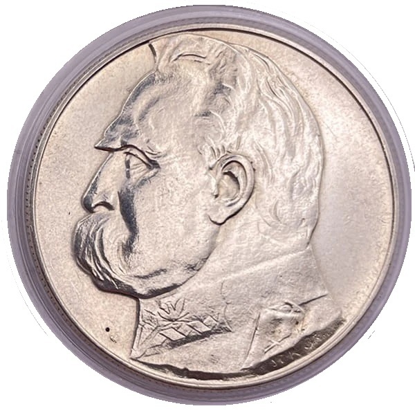 Moneta 10 złotych 1937 Józef Piłsudski stan 2 rewers