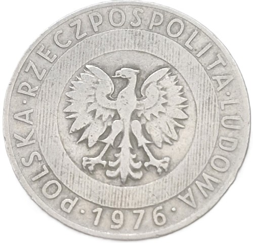 Moneta 20 zł Wieżowiec i kłosy 1976 bz awers