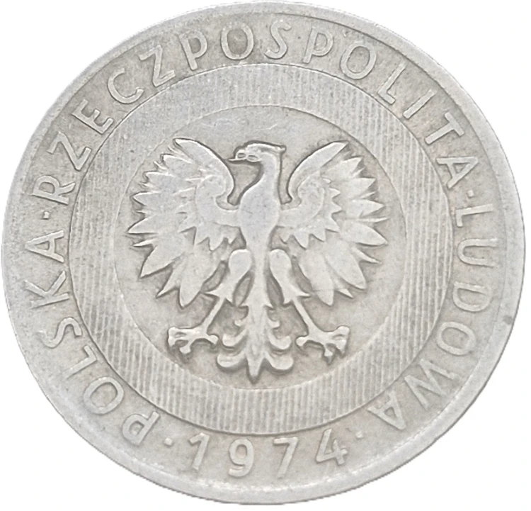 20 zł Wieżowiec i kłosy 1974 bz awers