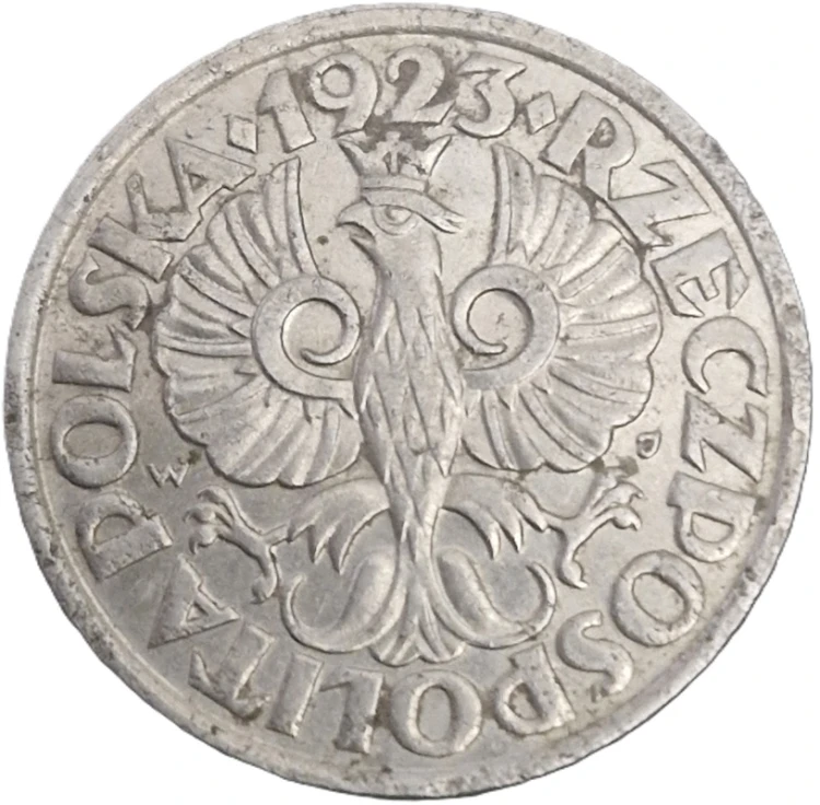 Moneta 20 groszy 1923 awers stan 3