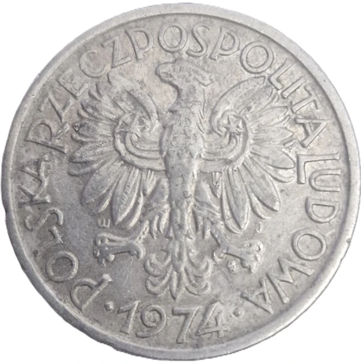 Moneta 2 złote Jagody 1974 stan 3 awers