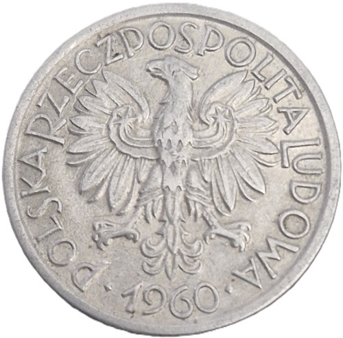 Moneta 2 złote Jagody 1960 stan 2 awers