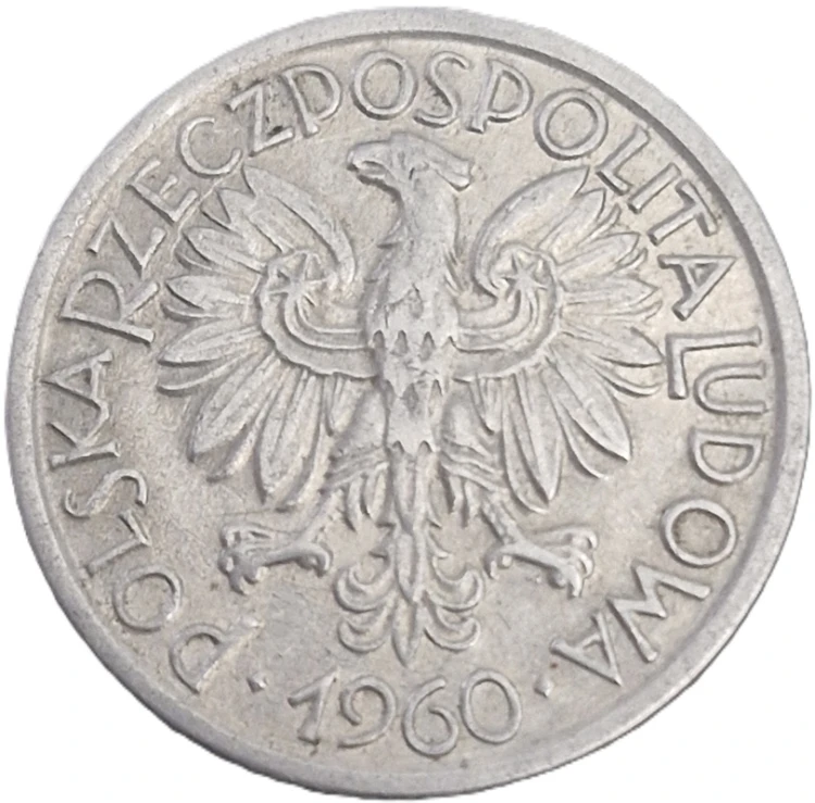 Moneta 2 złote Jagody 1960 stan 2 awers