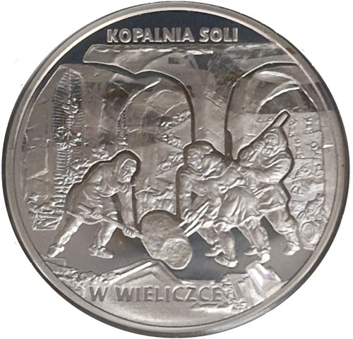 Moneta 20 zł Kopalnia Soli w Wieliczce 2001 rewers