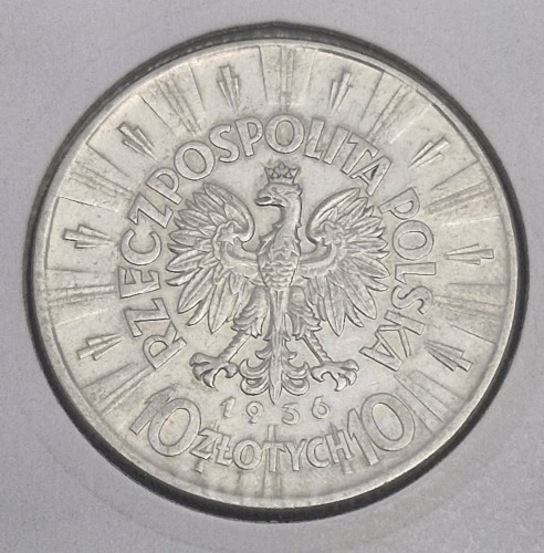 Moneta 10 złotych 1936 Józef Piłsudski awers
