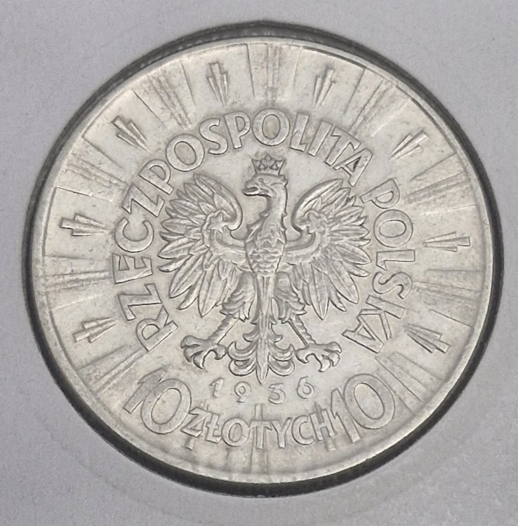 Moneta 10 złotych 1936 Józef Piłsudski awers