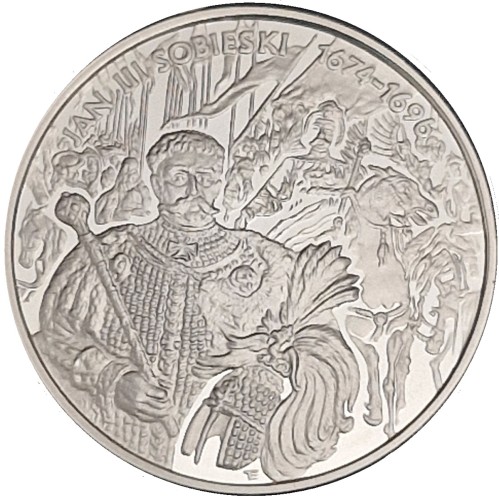 Moneta 10 zł Jan III Sobieski popiersie 2001 rewers