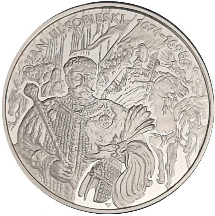 Moneta 10 zł Jan III Sobieski popiersie 2001 rewers