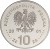Moneta 10 zł Jan III Sobieski popiersie 2001 awers