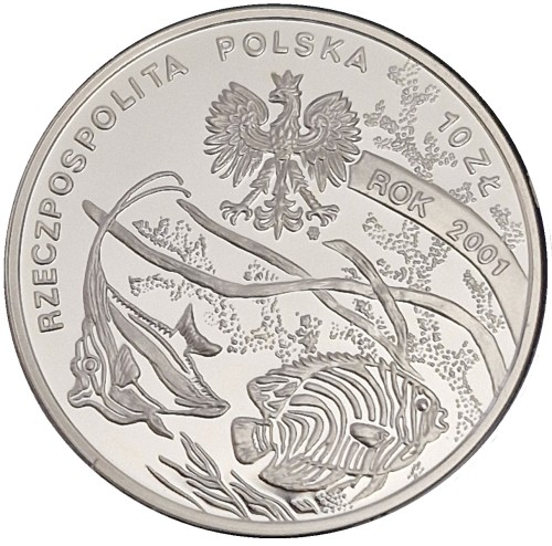 Moneta 10 zł Michał Siedlecki 2001 awers