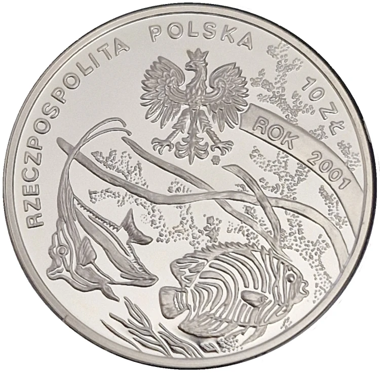 Moneta 10 zł Michał Siedlecki 2001 awers