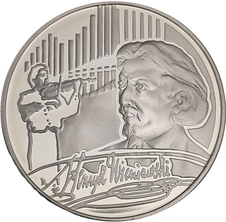 Moneta 10 zł XII Konkurs im Henryka Wieniawskiego 2001 rewers