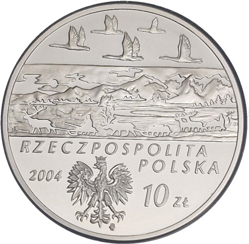 Moneta 10 zł Aleksander Czekanowski 2004 awers