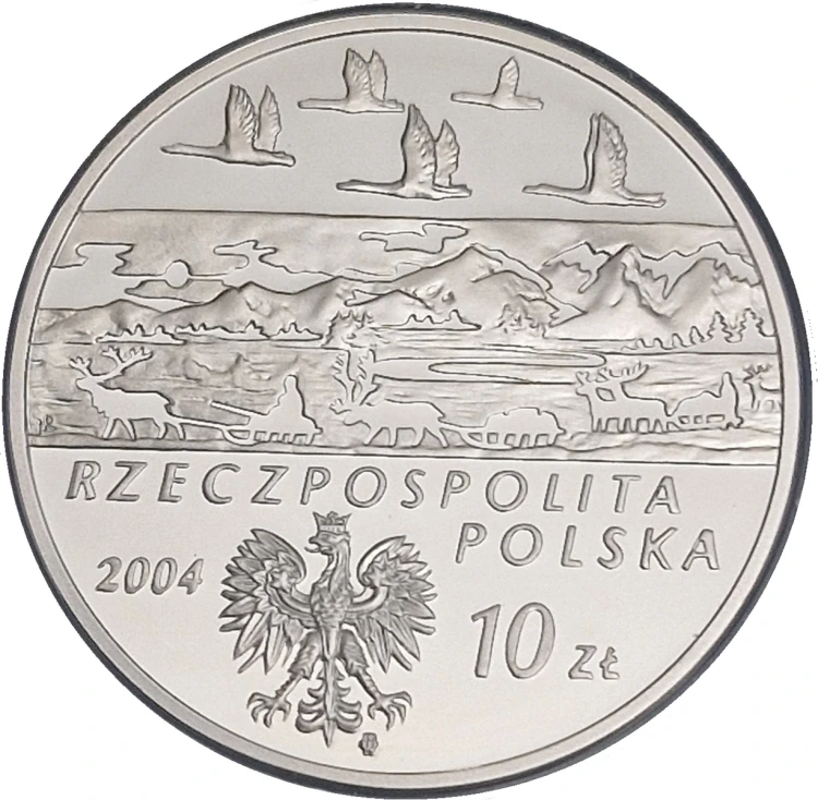 Moneta 10 zł Aleksander Czekanowski 2004 awers