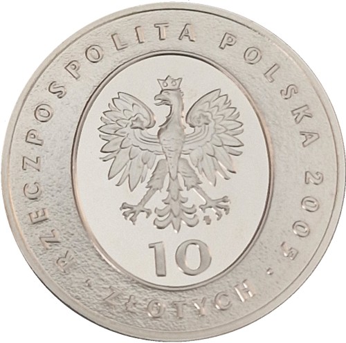 Moneta 10 zł Mikołaj Rej 2005 awers