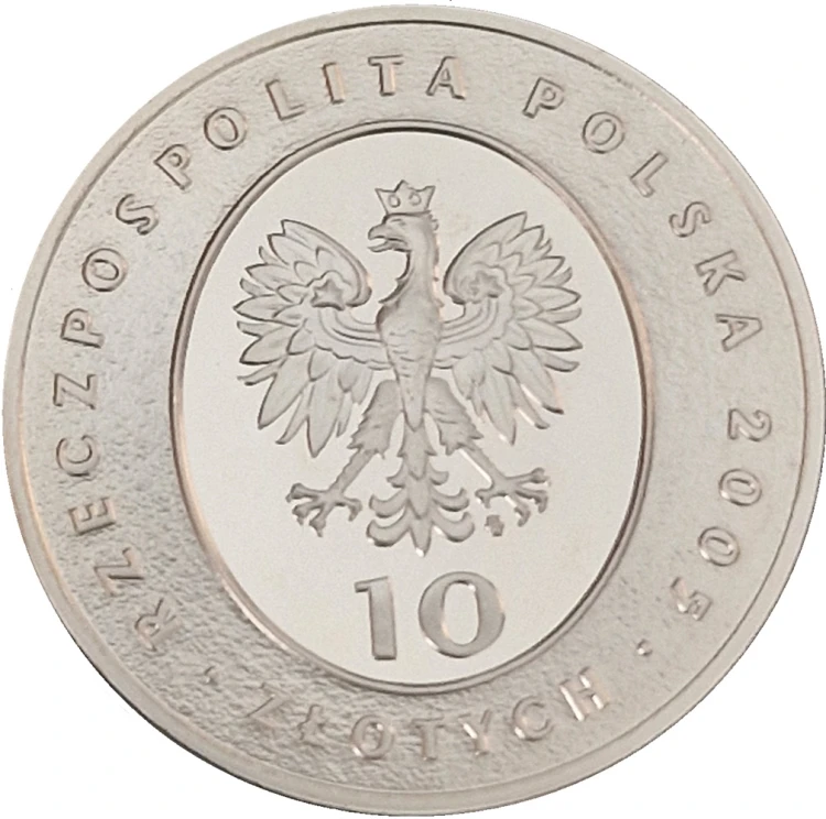 Moneta 10 zł Mikołaj Rej 2005 awers