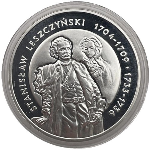 Moneta 10 zł Stanisław Leszczyński półpostać 2003 rewers