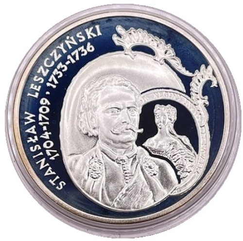 Moneta 10 zł Stanisław Leszczyński popiersie 2003 rewers