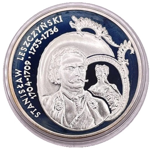 Moneta 10 zł Stanisław Leszczyński popiersie 2003 rewers