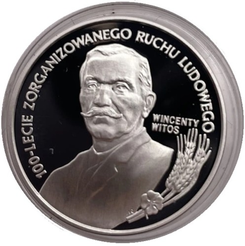 Moneta 10 zł Wincenty Witos 1995 rewers