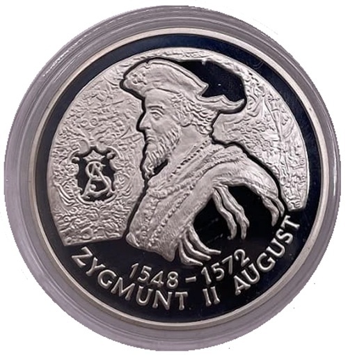 Moneta 10 zł Zygmunt II August popiersie 1996 rewers