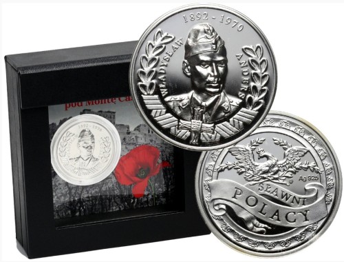 Medal gen Władysław Andres 2024 Monte Cassino Srebro