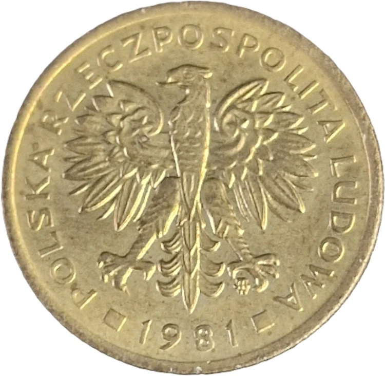Moneta PRL 2 złote 1981 awers