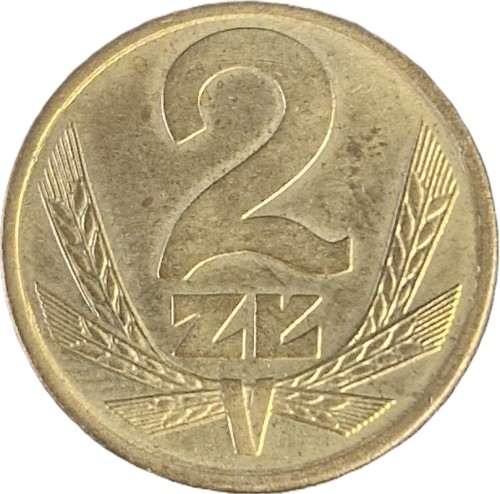 Moneta PRL 2 złote 1981 rewers