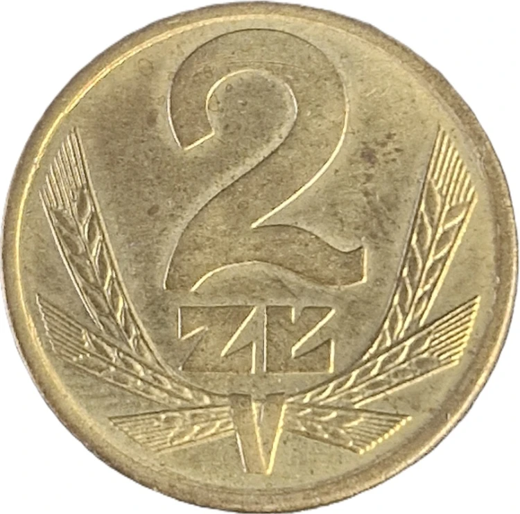 Moneta PRL 2 złote 1981 rewers