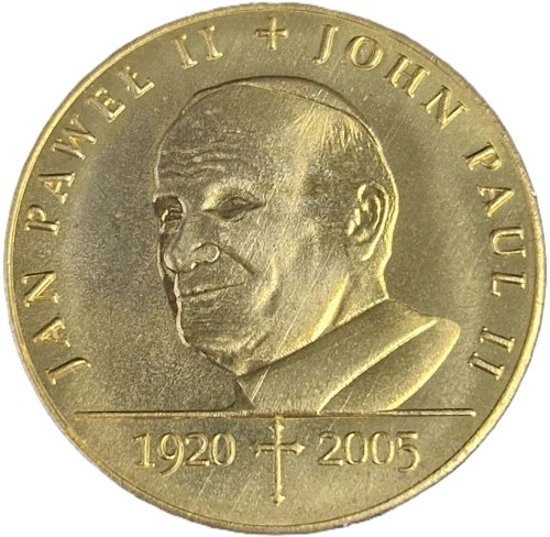 Numizmat papież Jana Pawła II 1920-2005 rewers