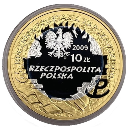Moneta 10 zł Krzysztof Kamil Baczyński 2009 NBP awers