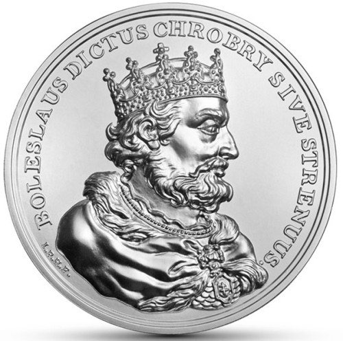 Moneta SSA 50 zł Bolesław Chrobry 2013 r rewers